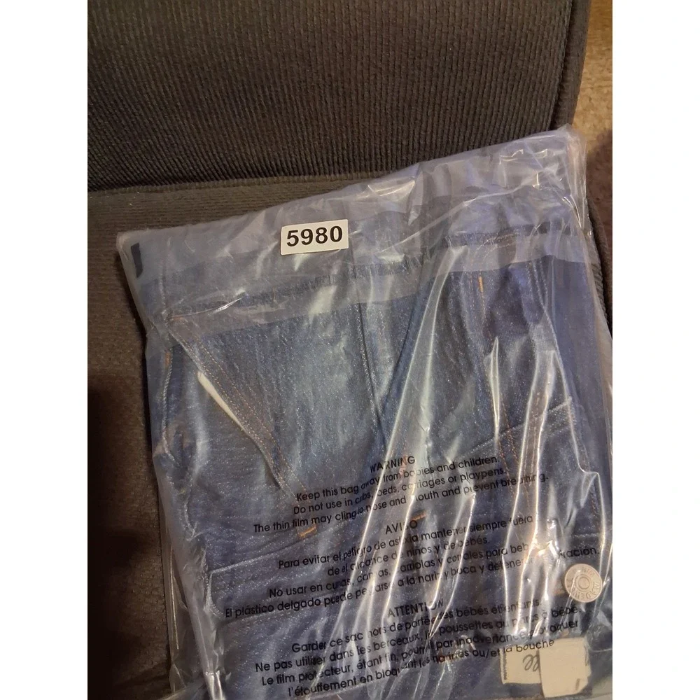 Madewell The Perfect Vintage Straight Jean Dark Wash Seam Detail Size 27